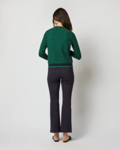 Katie Cardigan In Green/Navy Cotton/Cashmere -HERNO || ULLA JOHNSON || A.P.C. Shop S71897 2520