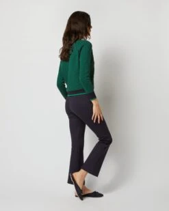 Katie Cardigan In Green/Navy Cotton/Cashmere -HERNO || ULLA JOHNSON || A.P.C. Shop S71897 2535