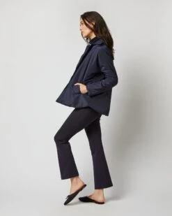 Kimono Shirt Jacket In Navy Taffeta 9 Kimono Shirt Jacket In Navy Taffeta -HERNO || ULLA JOHNSON || A.P.C. Shop S71904 3180