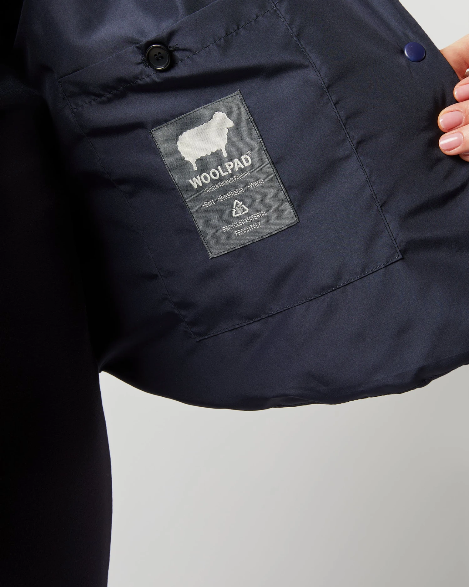 Kimono Shirt Jacket In Navy Taffeta 7 Kimono Shirt Jacket In Navy Taffeta - Image 7