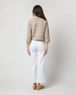 Kiki Jacket In Blush Multi Sparkle Tweed -HERNO || ULLA JOHNSON || A.P.C. Shop S71912 2062