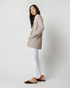 Bernadette Jacket In Heather Stone Merino Wool -HERNO || ULLA JOHNSON || A.P.C. Shop S71941 4221