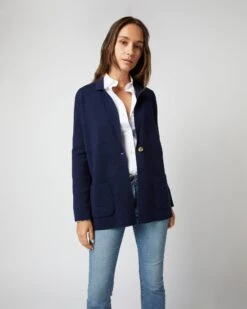 Bernadette Jacket In Navy Merino Wool -HERNO || ULLA JOHNSON || A.P.C. Shop S71942 2289