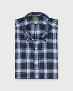 Button-Down Sport Shirt In Dress Gordon Tartan Poplin