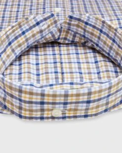 Button-Down Sport Shirt In Blue/Scotch Check Poplin 5 Button-Down Sport Shirt In Blue/Scotch Check Poplin -HERNO || ULLA JOHNSON || A.P.C. Shop S72076 357