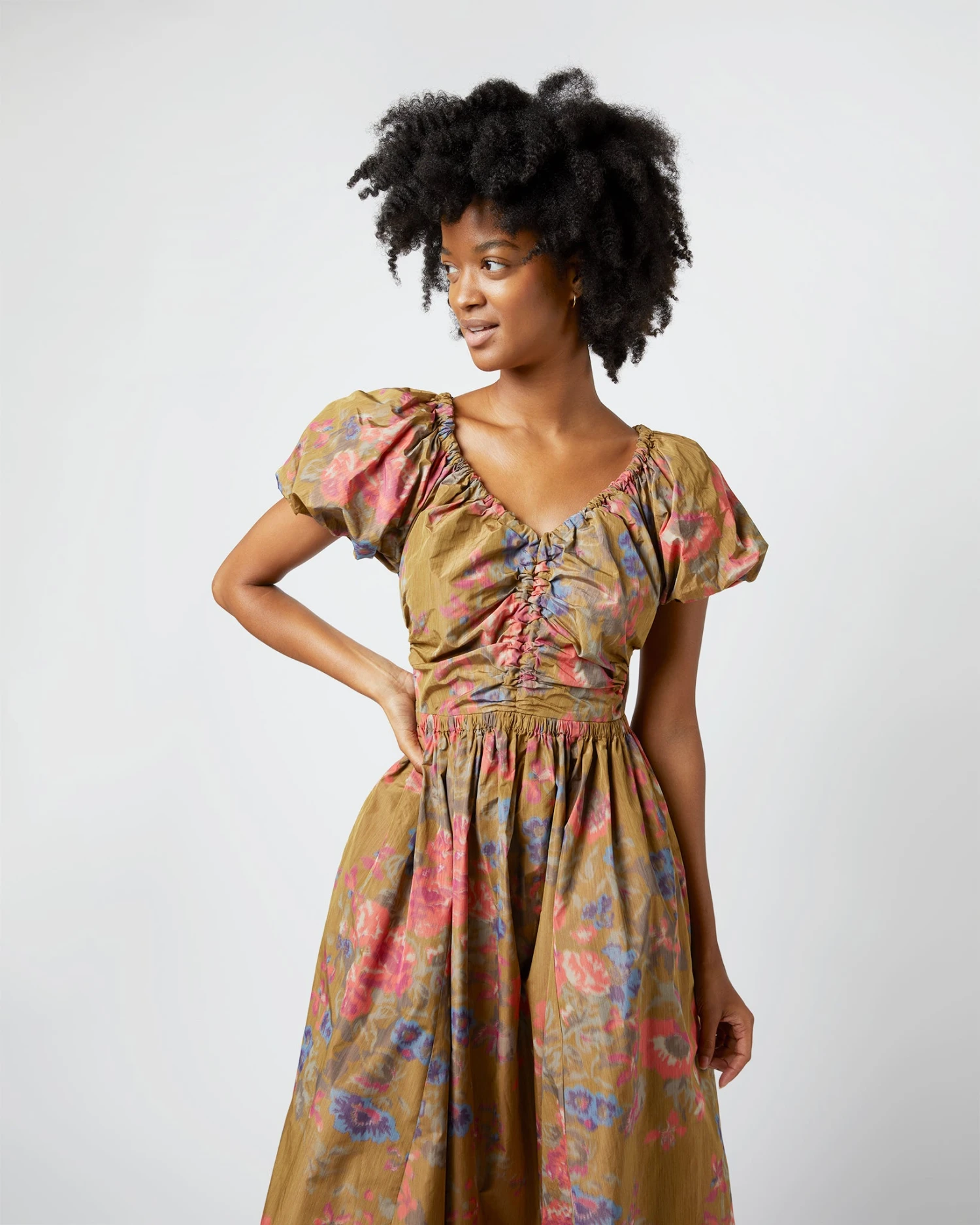 ULLA JOHNSON Cecile Dress In Bamboo Bam 6 ULLA JOHNSON Cecile Dress In Bamboo Bam - Image 6