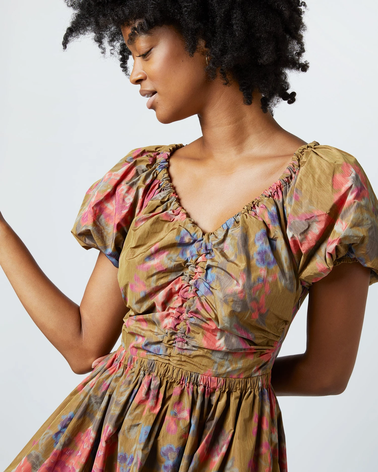 ULLA JOHNSON Cecile Dress In Bamboo Bam 2 ULLA JOHNSON Cecile Dress In Bamboo Bam - Image 2