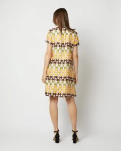 Mini Swing Dress In Mezzaluna Chocolate Twill Silk -HERNO || ULLA JOHNSON || A.P.C. Shop S72131 202