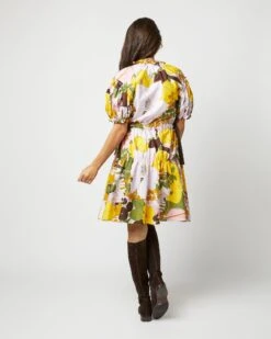 Biscotto Dress In Big Flower Rose 11 Biscotto Dress In Big Flower Rose -HERNO || ULLA JOHNSON || A.P.C. Shop S72137 377