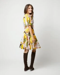 Biscotto Dress In Big Flower Rose 12 Biscotto Dress In Big Flower Rose -HERNO || ULLA JOHNSON || A.P.C. Shop S72137 381