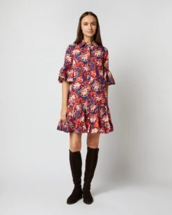 Choux Dress In Moonflower Summer Popeline