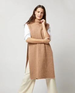 Joseph Tunic Cardigan Stitch Sweater In Warm Taupe 13 Joseph Tunic Cardigan Stitch Sweater In Warm Taupe -HERNO || ULLA JOHNSON || A.P.C. Shop S72267 1799