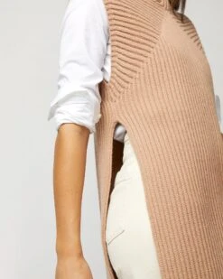 Joseph Tunic Cardigan Stitch Sweater In Warm Taupe 15 Joseph Tunic Cardigan Stitch Sweater In Warm Taupe -HERNO || ULLA JOHNSON || A.P.C. Shop S72267 1833