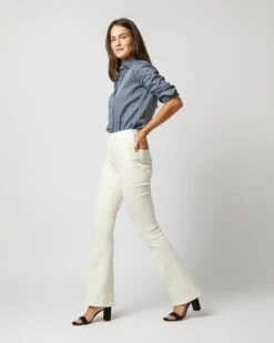 The High Waisted Weekender Skimp Jean In Marshmallow -HERNO || ULLA JOHNSON || A.P.C. Shop S72271 1229