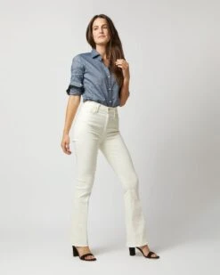 The High Waisted Weekender Skimp Jean In Marshmallow -HERNO || ULLA JOHNSON || A.P.C. Shop S72271 1296