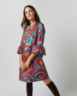 24/7 Dress In Sicomore Red Heavy Stretch Cotton 12 24/7 Dress In Sicomore Red Heavy Stretch Cotton -HERNO || ULLA JOHNSON || A.P.C. Shop S72340 1679