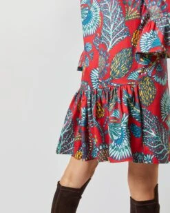 24/7 Dress In Sicomore Red Heavy Stretch Cotton 13 24/7 Dress In Sicomore Red Heavy Stretch Cotton -HERNO || ULLA JOHNSON || A.P.C. Shop S72340 1729