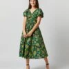 ULLA JOHNSON Cecile Dress In Tigerlily