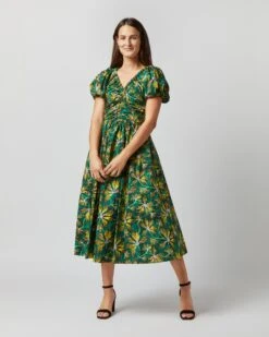 ULLA JOHNSON Cecile Dress In Tigerlily