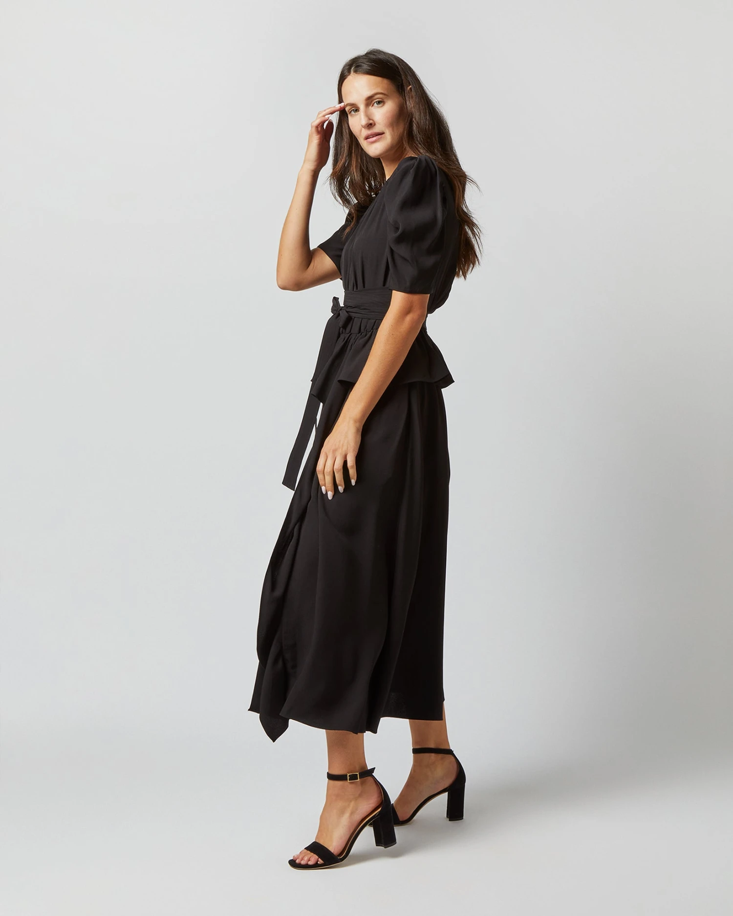 ULLA JOHNSON Marion Dress In Noir 2 ULLA JOHNSON Marion Dress In Noir - Image 2