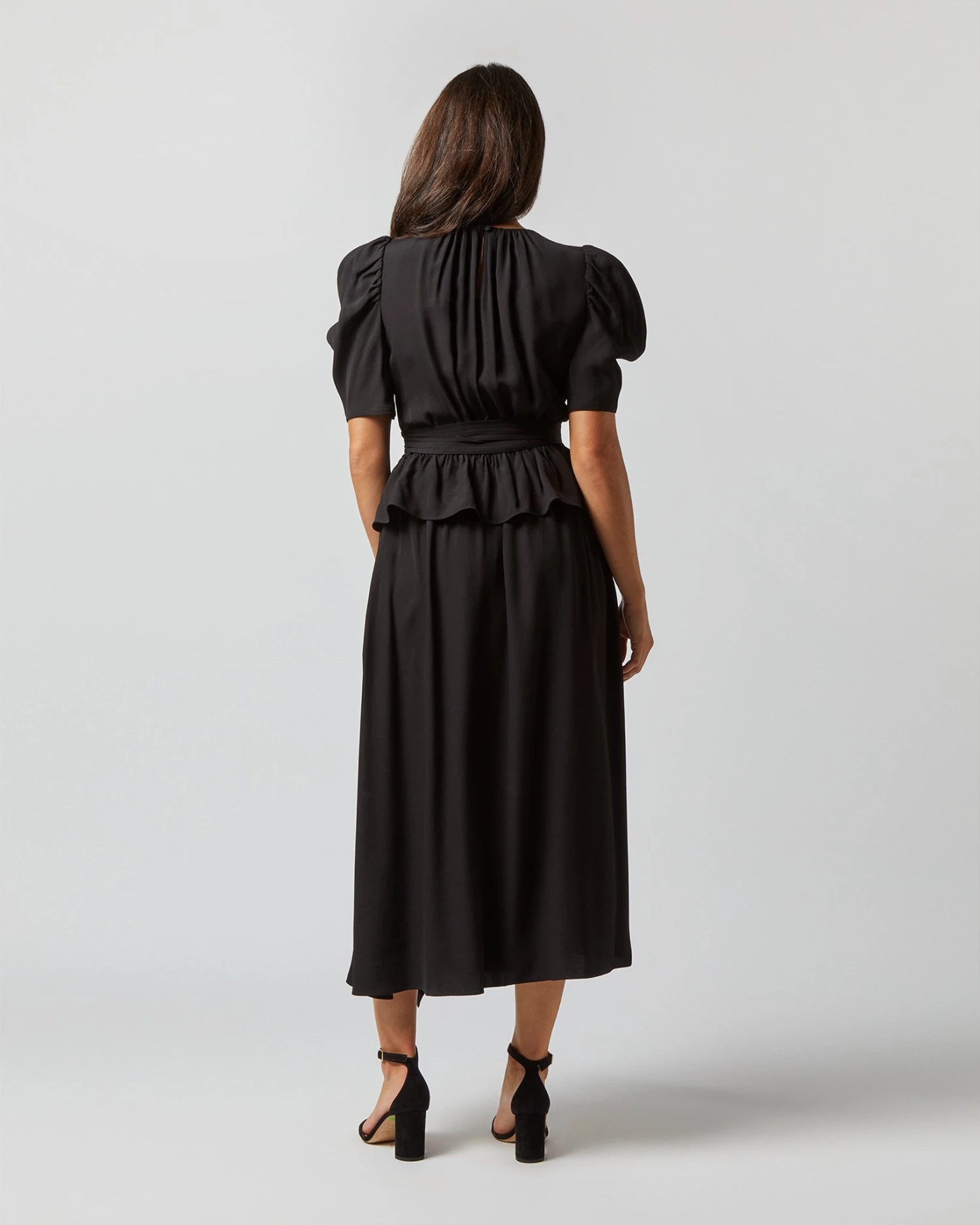 ULLA JOHNSON Marion Dress In Noir 4 ULLA JOHNSON Marion Dress In Noir - Image 4
