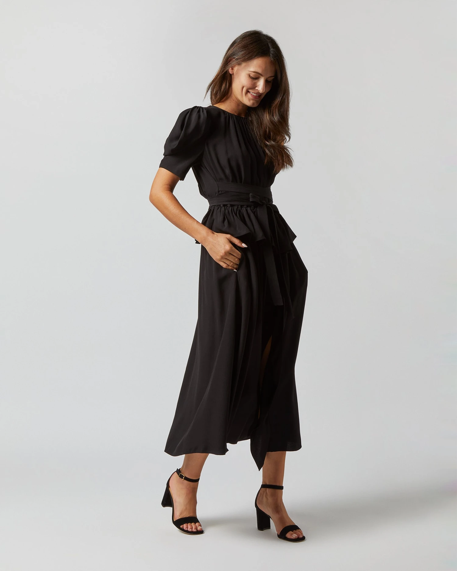 ULLA JOHNSON Marion Dress In Noir 5 ULLA JOHNSON Marion Dress In Noir - Image 5