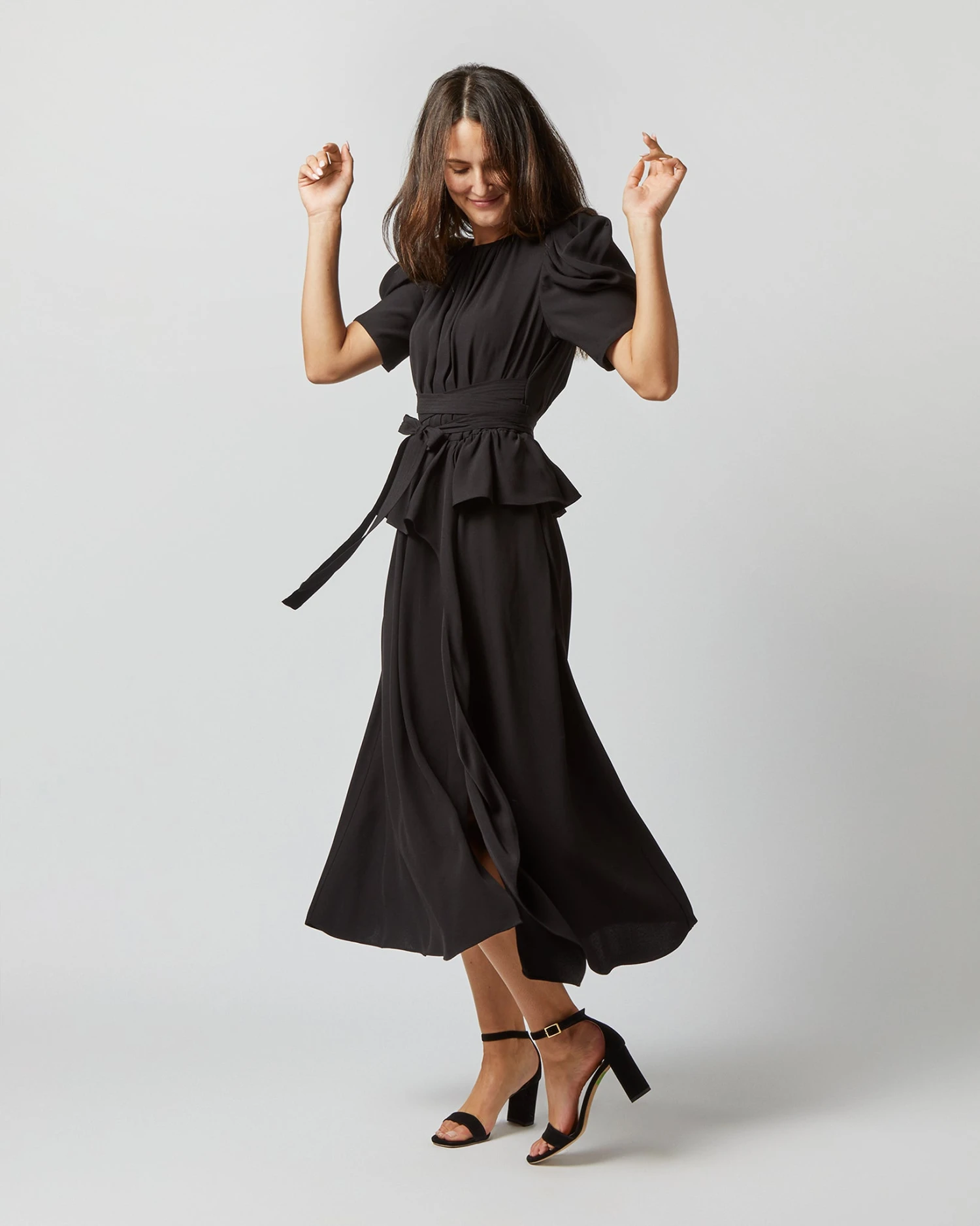 ULLA JOHNSON Marion Dress In Noir 3 ULLA JOHNSON Marion Dress In Noir - Image 3