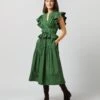 ULLA JOHNSON Florence Dress In Juniper