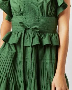 ULLA JOHNSON Florence Dress In Juniper 12 ULLA JOHNSON Florence Dress In Juniper -HERNO || ULLA JOHNSON || A.P.C. Shop S72362 1224