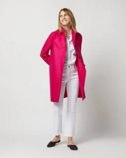 Button Up Boxy Coat In Winter Pink 11 Button Up Boxy Coat In Winter Pink -HERNO || ULLA JOHNSON || A.P.C. Shop S72681 3954