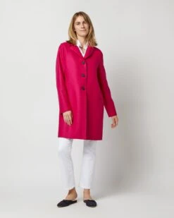 Button Up Boxy Coat In Winter Pink 10 Button Up Boxy Coat In Winter Pink -HERNO || ULLA JOHNSON || A.P.C. Shop S72681 4059