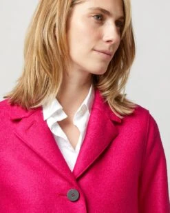 Button Up Boxy Coat In Winter Pink 15 Button Up Boxy Coat In Winter Pink -HERNO || ULLA JOHNSON || A.P.C. Shop S72681 4110