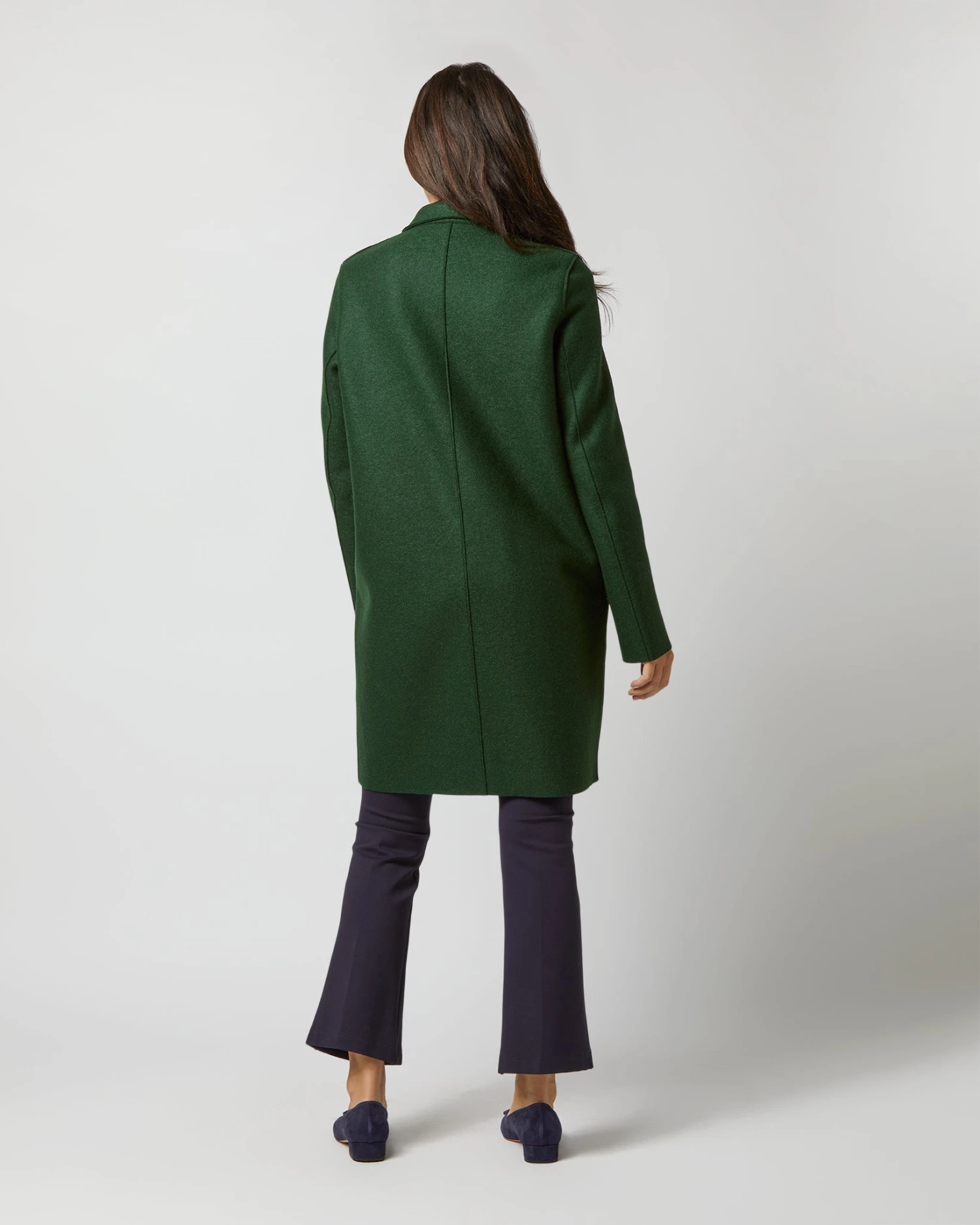 Cocoon Coat In Emerald 6 Cocoon Coat In Emerald - Image 6