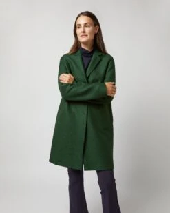 Cocoon Coat In Emerald 10 Cocoon Coat In Emerald -HERNO || ULLA JOHNSON || A.P.C. Shop S72682 2895