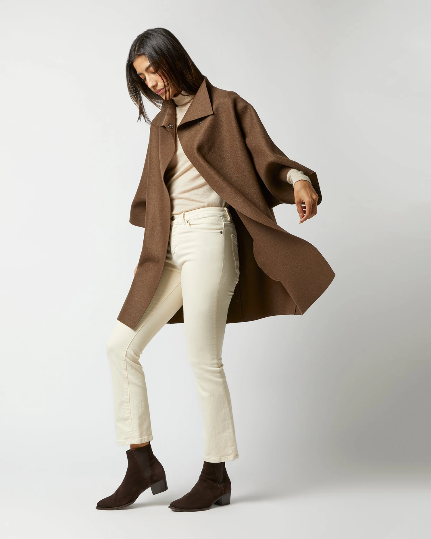 Kimono Coat In Teddy Brown 6 Kimono Coat In Teddy Brown - Image 6