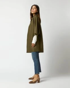Kimono Coat In Moss Green 14 Kimono Coat In Moss Green -HERNO || ULLA JOHNSON || A.P.C. Shop S72688 461