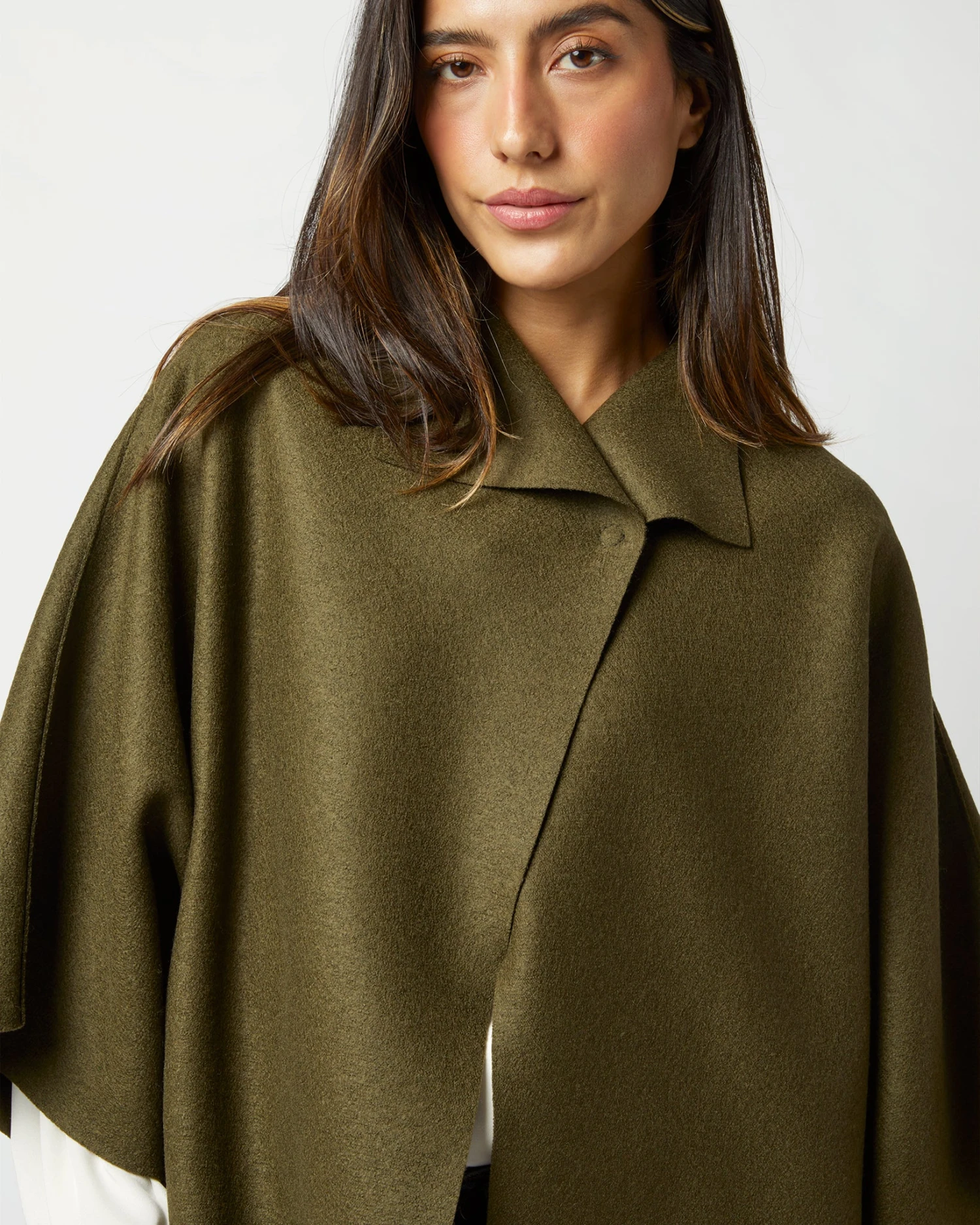Kimono Coat In Moss Green 9 Kimono Coat In Moss Green - Image 9
