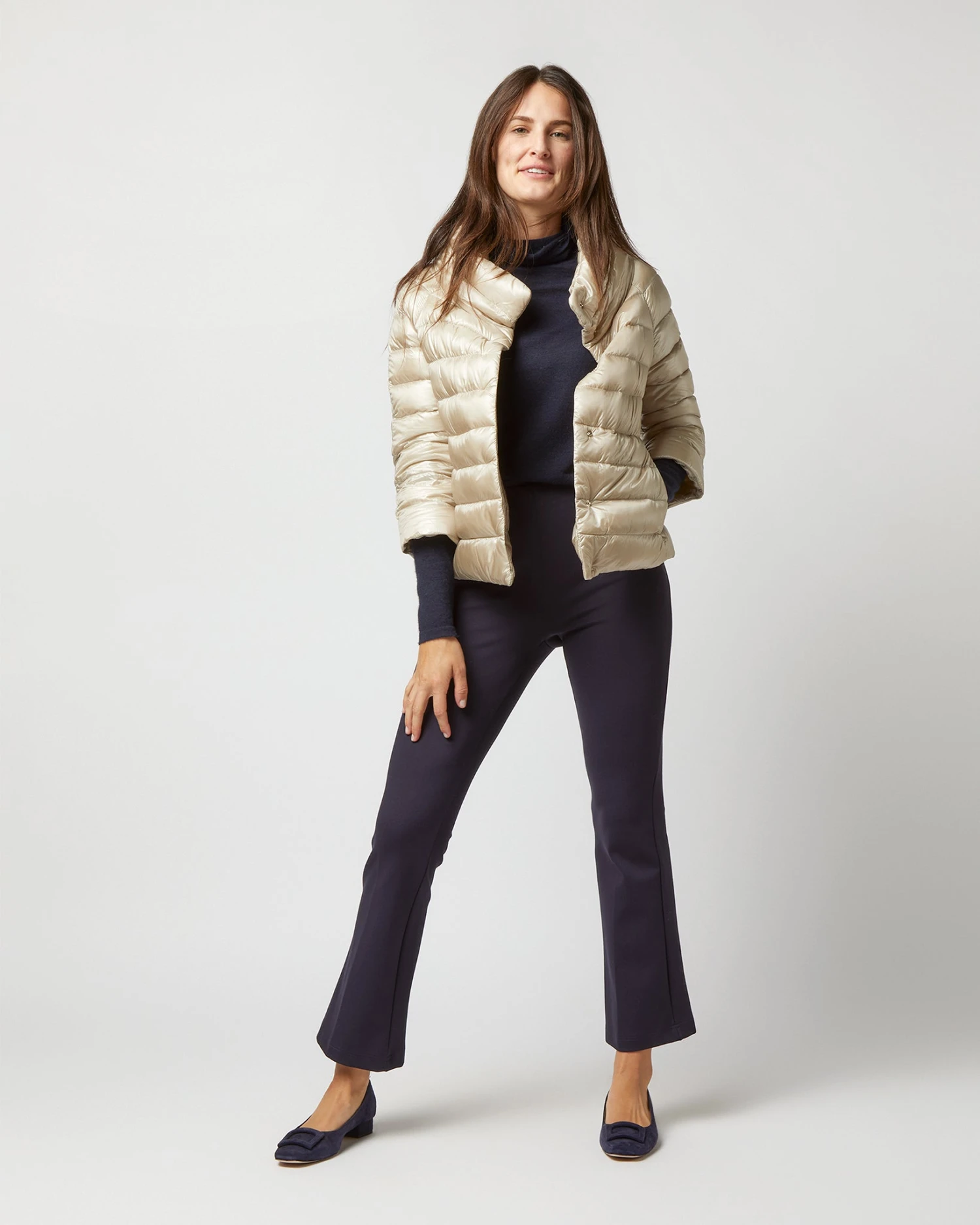 HERNO Sofia 3/4 Sleeve Bolero Jacket In Chantilly 6 HERNO Sofia 3/4 Sleeve Bolero Jacket In Chantilly - Image 6