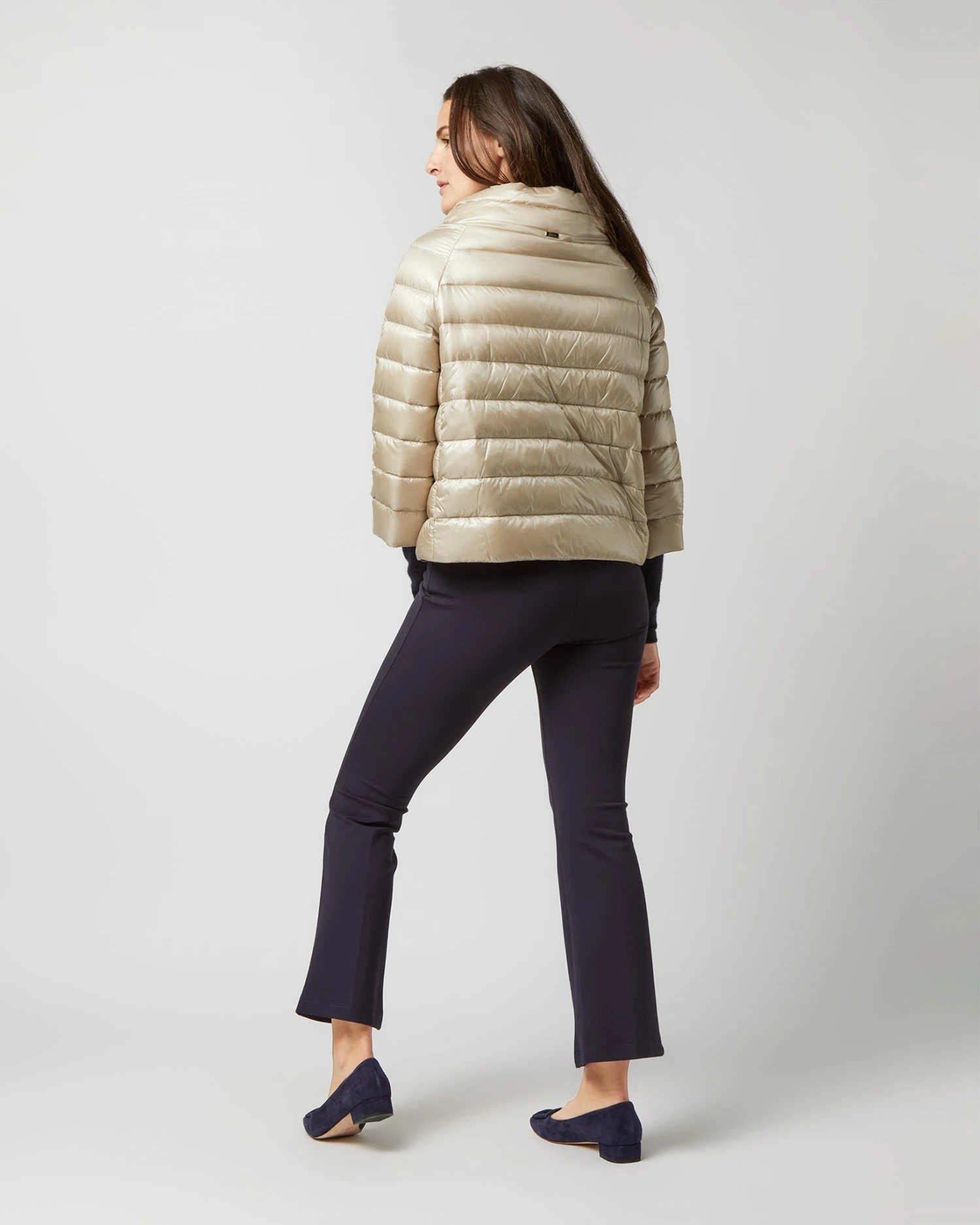 HERNO Sofia 3/4 Sleeve Bolero Jacket In Chantilly 5 HERNO Sofia 3/4 Sleeve Bolero Jacket In Chantilly - Image 5