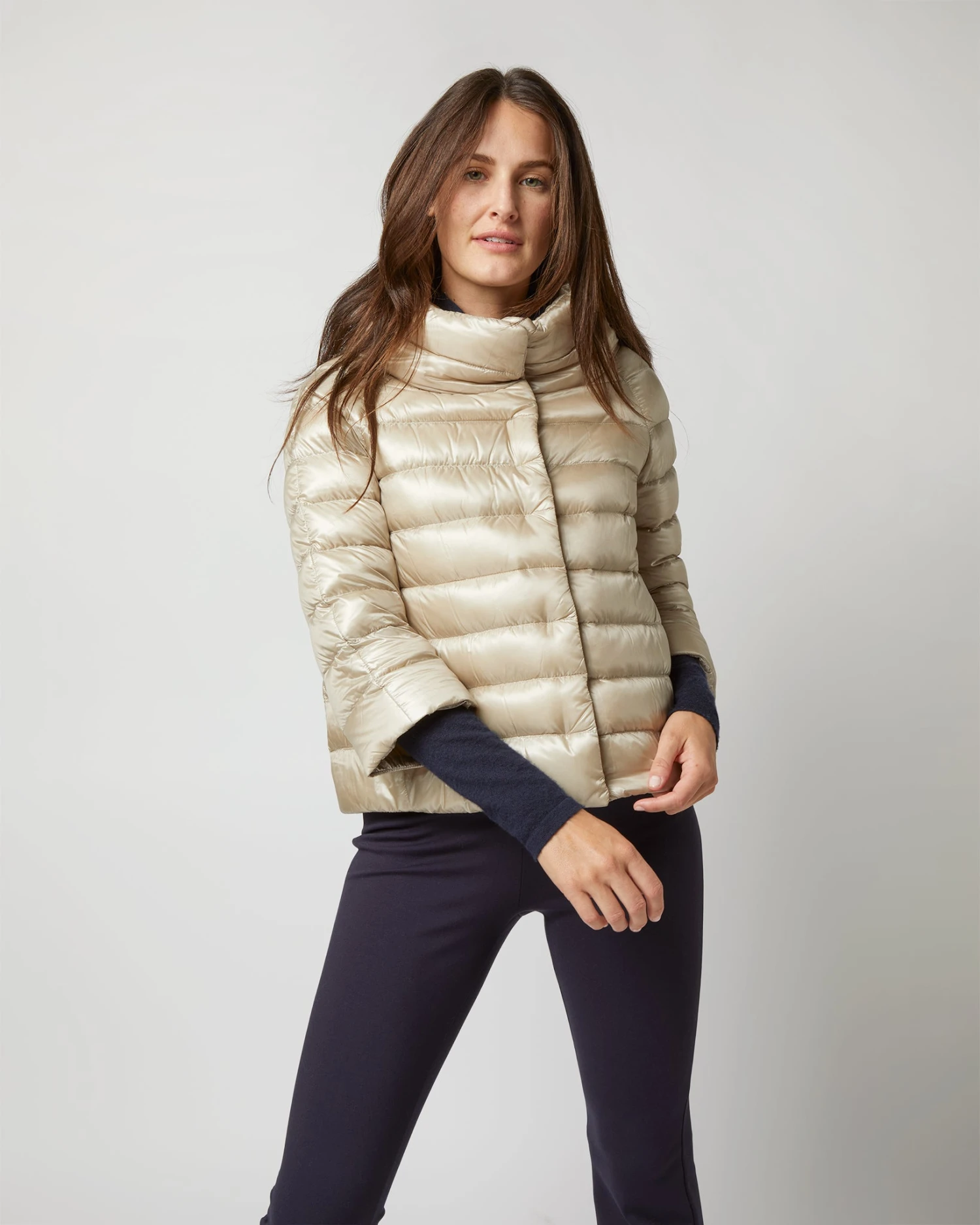 HERNO Sofia 3/4 Sleeve Bolero Jacket In Chantilly 4 HERNO Sofia 3/4 Sleeve Bolero Jacket In Chantilly - Image 4