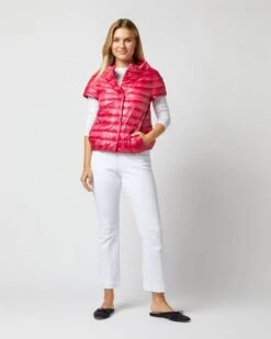 HERNO Emilia Cap-Sleeve Jacket In Fuschia