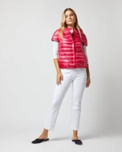 HERNO Emilia Cap-Sleeve Jacket In Fuschia -HERNO || ULLA JOHNSON || A.P.C. Shop S72697 234