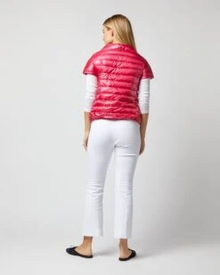 HERNO Emilia Cap-Sleeve Jacket In Fuschia -HERNO || ULLA JOHNSON || A.P.C. Shop S72697 247