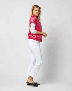 HERNO Emilia Cap-Sleeve Jacket In Fuschia -HERNO || ULLA JOHNSON || A.P.C. Shop S72697 258