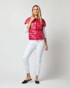 HERNO Emilia Cap-Sleeve Jacket In Fuschia -HERNO || ULLA JOHNSON || A.P.C. Shop S72697 274