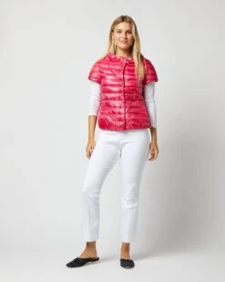HERNO Emilia Cap-Sleeve Jacket In Fuschia -HERNO || ULLA JOHNSON || A.P.C. Shop S72697 353