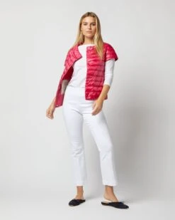 HERNO Emilia Cap-Sleeve Jacket In Fuschia -HERNO || ULLA JOHNSON || A.P.C. Shop S72697 386