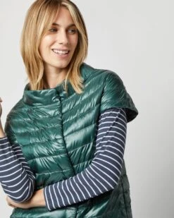 HERNO Emilia Cap-Sleeve Jacket In Emerald 11 HERNO Emilia Cap-Sleeve Jacket In Emerald -HERNO || ULLA JOHNSON || A.P.C. Shop S72698 2696