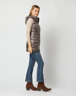 HERNO Serena Fitted Long Vest In Charcoal 11 HERNO Serena Fitted Long Vest In Charcoal -HERNO || ULLA JOHNSON || A.P.C. Shop S72700 1940