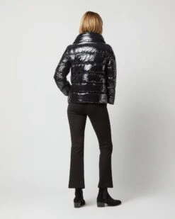 HERNO Gloss Short Jacket With Knit Gloves In Black -HERNO || ULLA JOHNSON || A.P.C. Shop S72701 890